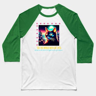 Cat eyes (Motivation and Inspiration) Baseball T-Shirt